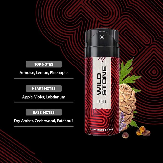 Wild Stone Red Deodorant Body Spray for Men 225ml