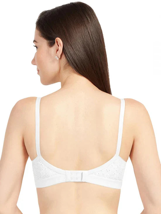 SONARI Cream Chikankari Bra