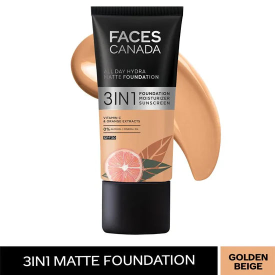 Faces Canada All Day Hydra 3-In-1 Matte Foundation - SPF 30 25ml