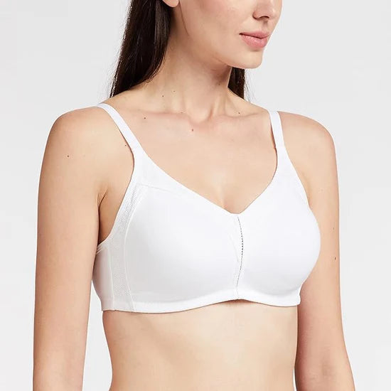 Enamor AB75 M Frame No Bounce Full Support Cotton Bra for Women - Non-Padded Non-Wired & Full Coverage with Cooling Technology | Available in Solid Colours
