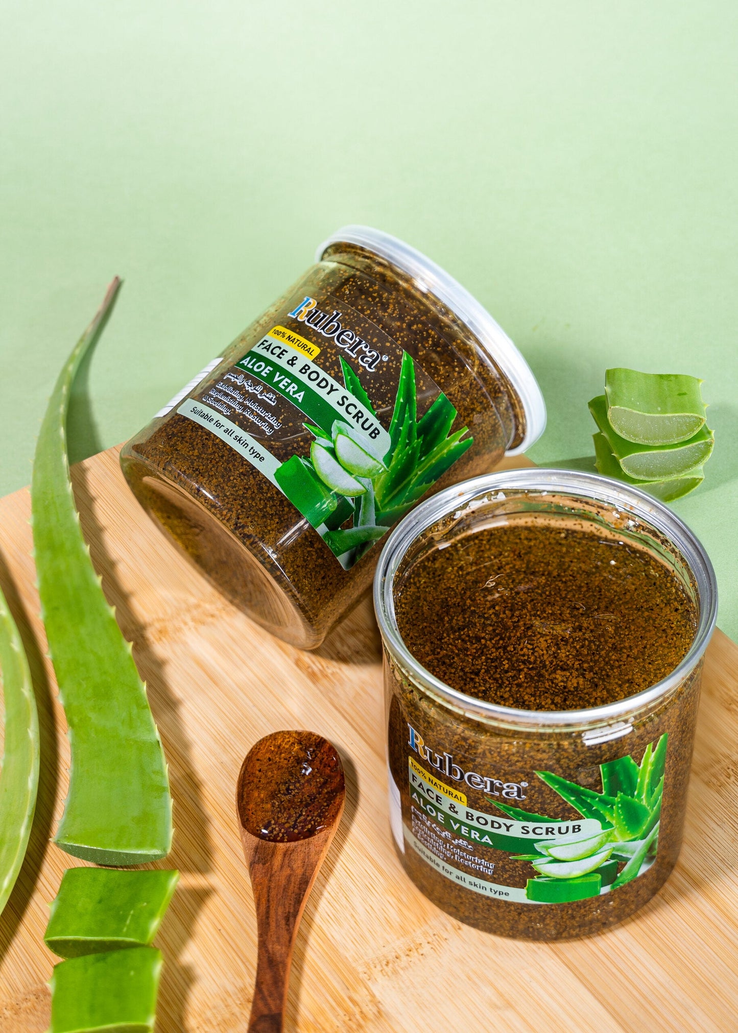 Rubera Aloe Vera Face and Body Scrub 500ml