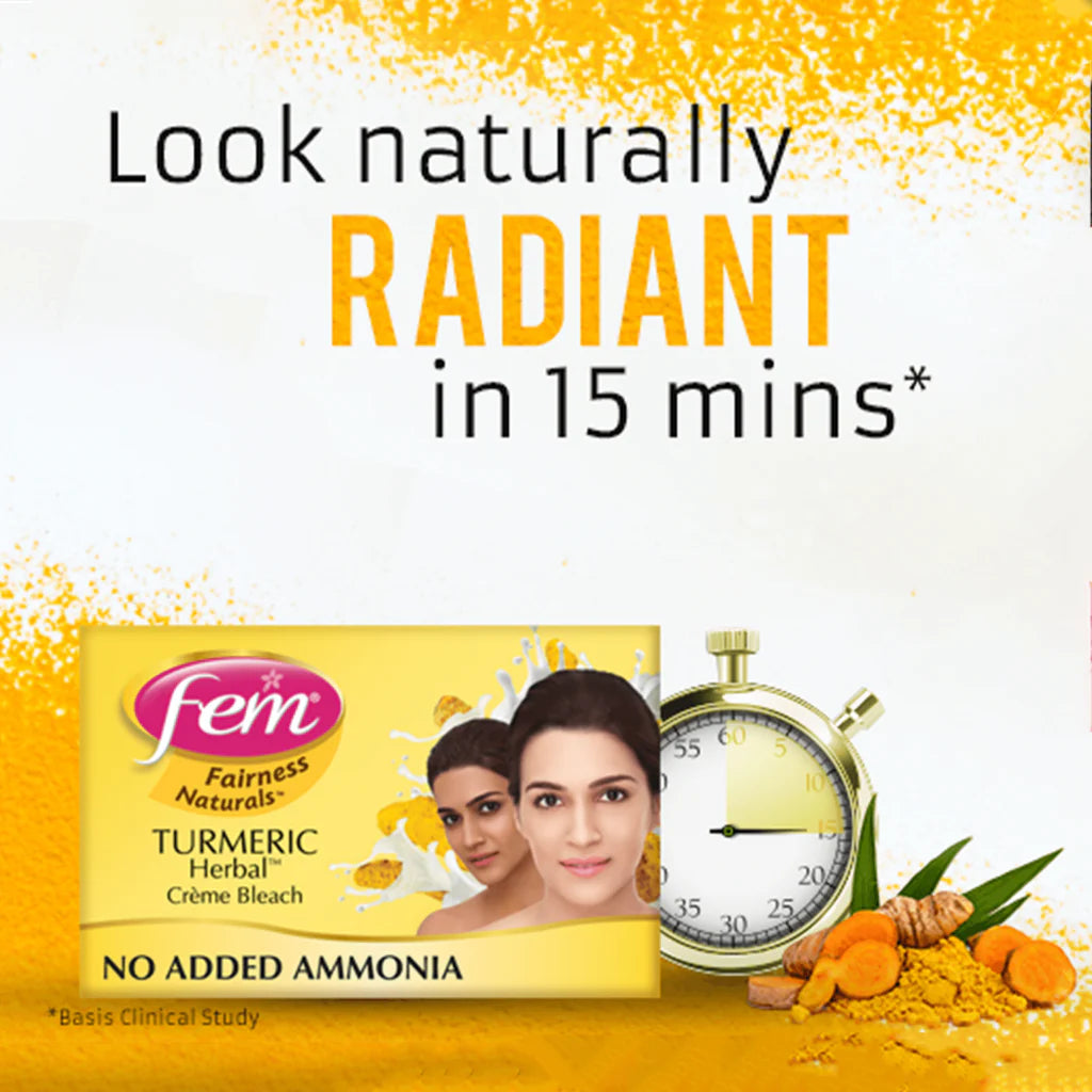 Fem Creme Bleach Turmeric & Milk 24g