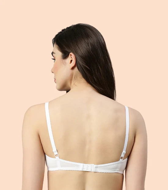 Enamor-A039 Perfect Coverage T-Shirt Bra - Supima Cotton Padded Wirefree Medium Coverage