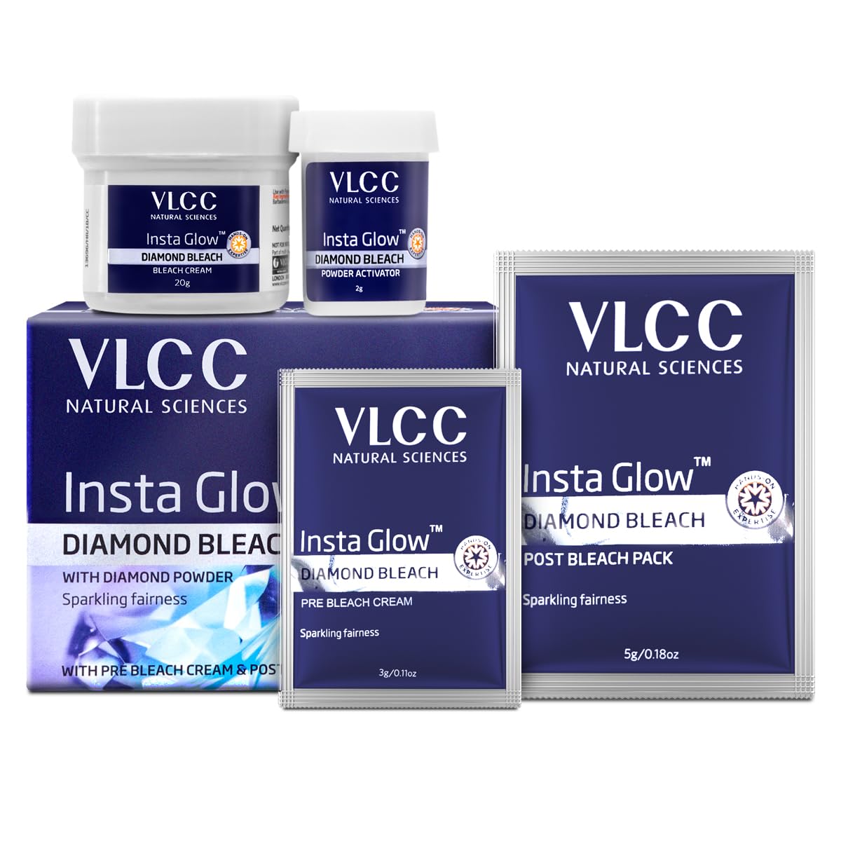 VLCC Insta Glow Diamond Bleach 30g
