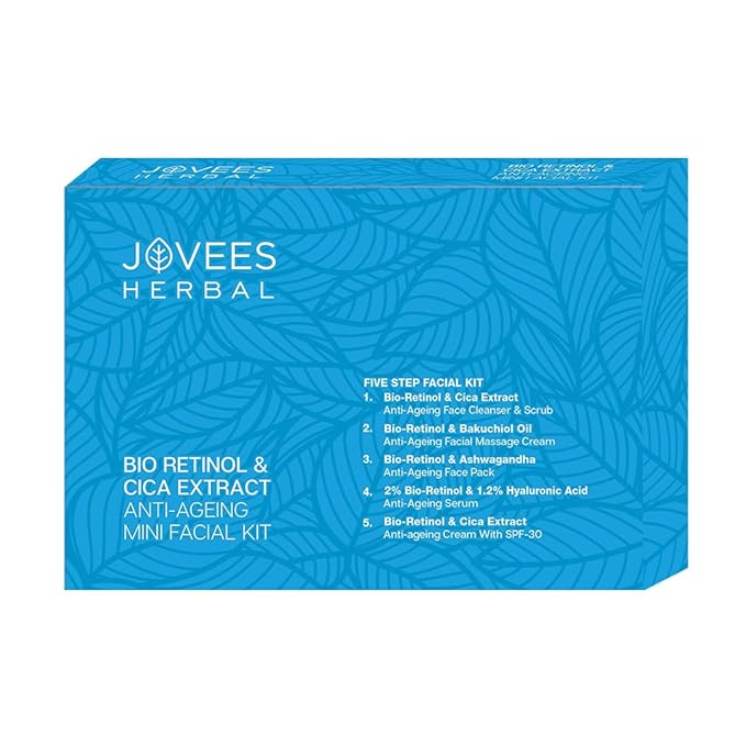 Jovees Herbal Bio Retinol & Cica Extract Anti Ageing Mini Facial Kit