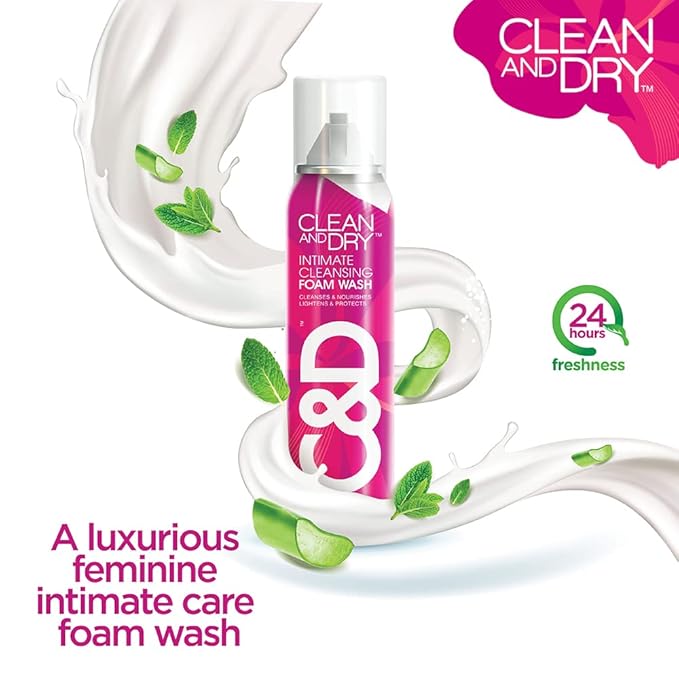 Clean And Dry Intimate Cleansing Foam Wash 85g