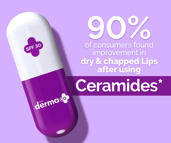 The Derma co 1% Ceramide Complex Lip Balm with Ceramides & Vitamin E, SPF 30 PA++ for Dry & Chapped Lips - 4g