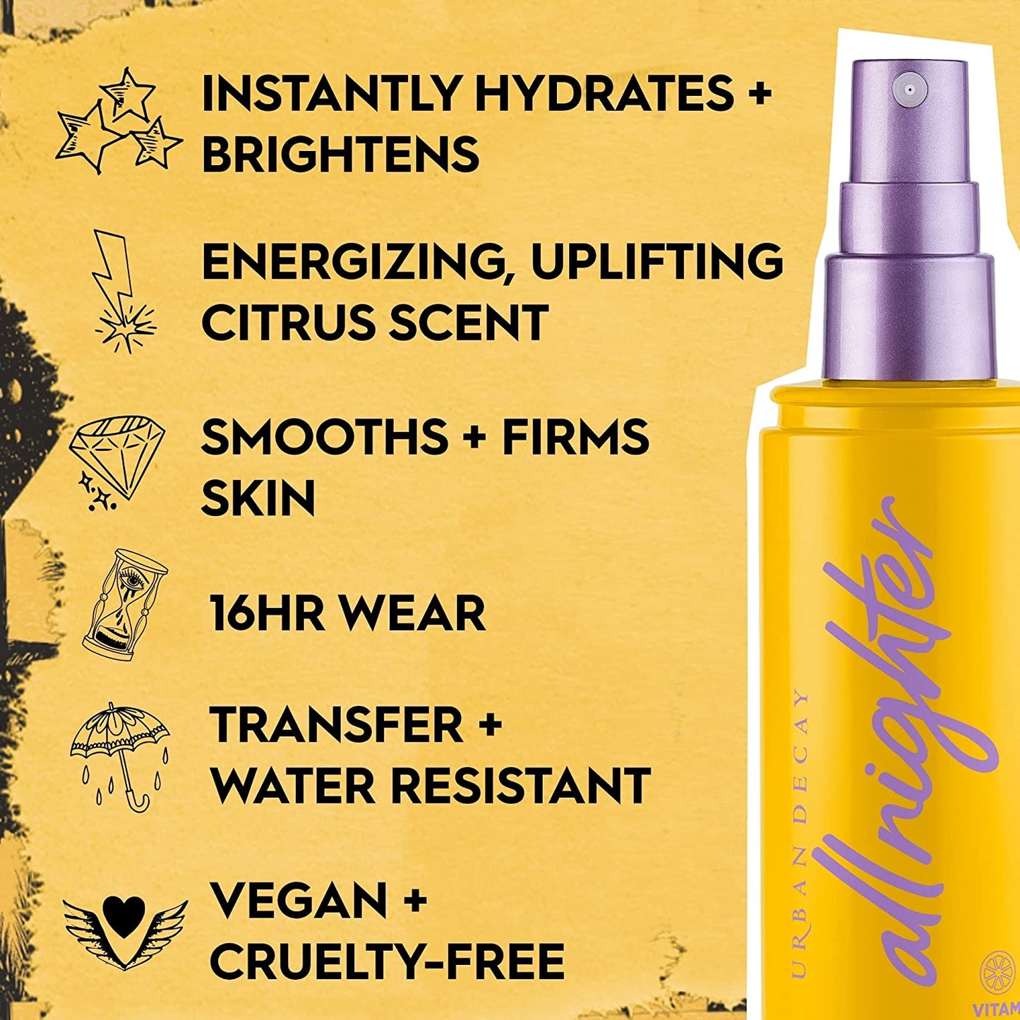 Urban Decay Launches All Nighter Vitamin C Makeup Setting Spray 118ML