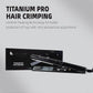 Hector Titanium Pro Hair Crimper with Fast Heatup for Women, Black