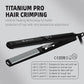 Hector Titanium Pro Hair Crimper with Fast Heatup for Women, Black