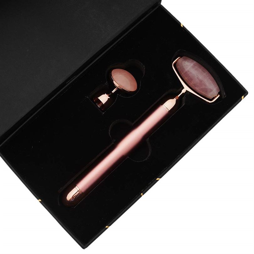 Skinn And You Rose Quratz Vibrating face Roller