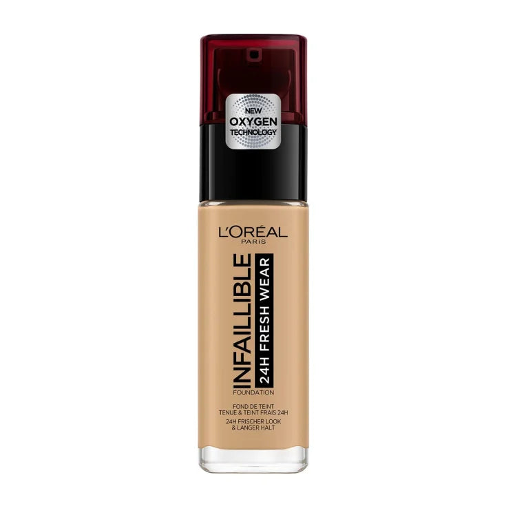 Loreal Paris Infallible 24H Fresh Wear Foundation - SPF 25, Longer Lasting, 30g