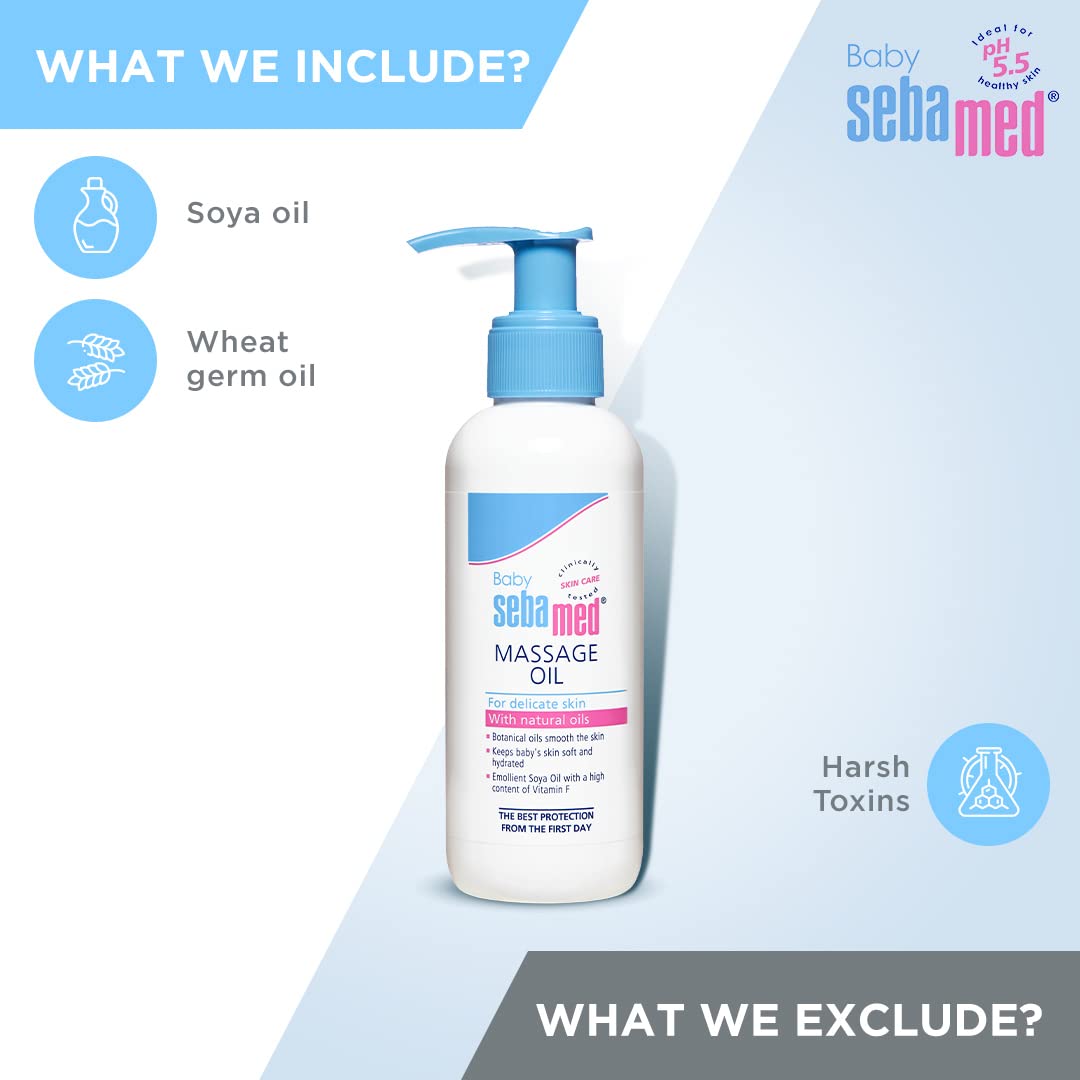 Sebamed Baby Massage Oil For Delicate Skin With Natual Skin 150ml