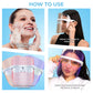 WINSTON LED LIGHT THERAPY FACE MASK TRANSPARENT & WHITE WITH 3 LIGHT MODES