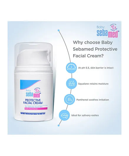 Sebamed Baby Protective Facial Cream With Panthenol 50ml