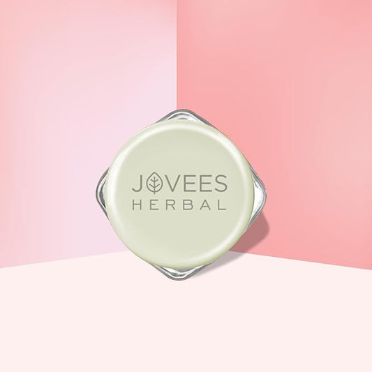 Jovees Herbal Sugar & Rose Petal Replenishing Lip Balm For Soft, Shiny and Glossy Lips | Lip Balm For Dark, Pigmented, Dry, Flaky Lips | 24 Hour Hydration | Rejuvenates Dry and Chapped Lips- 8g