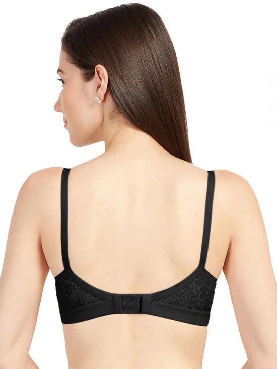 SONARI Cream Chikankari Bra