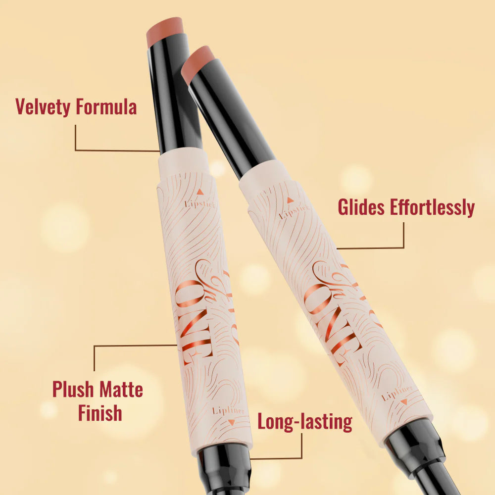 Character Cosmetic Two In One - Lipstick & Lipliner 1.6g