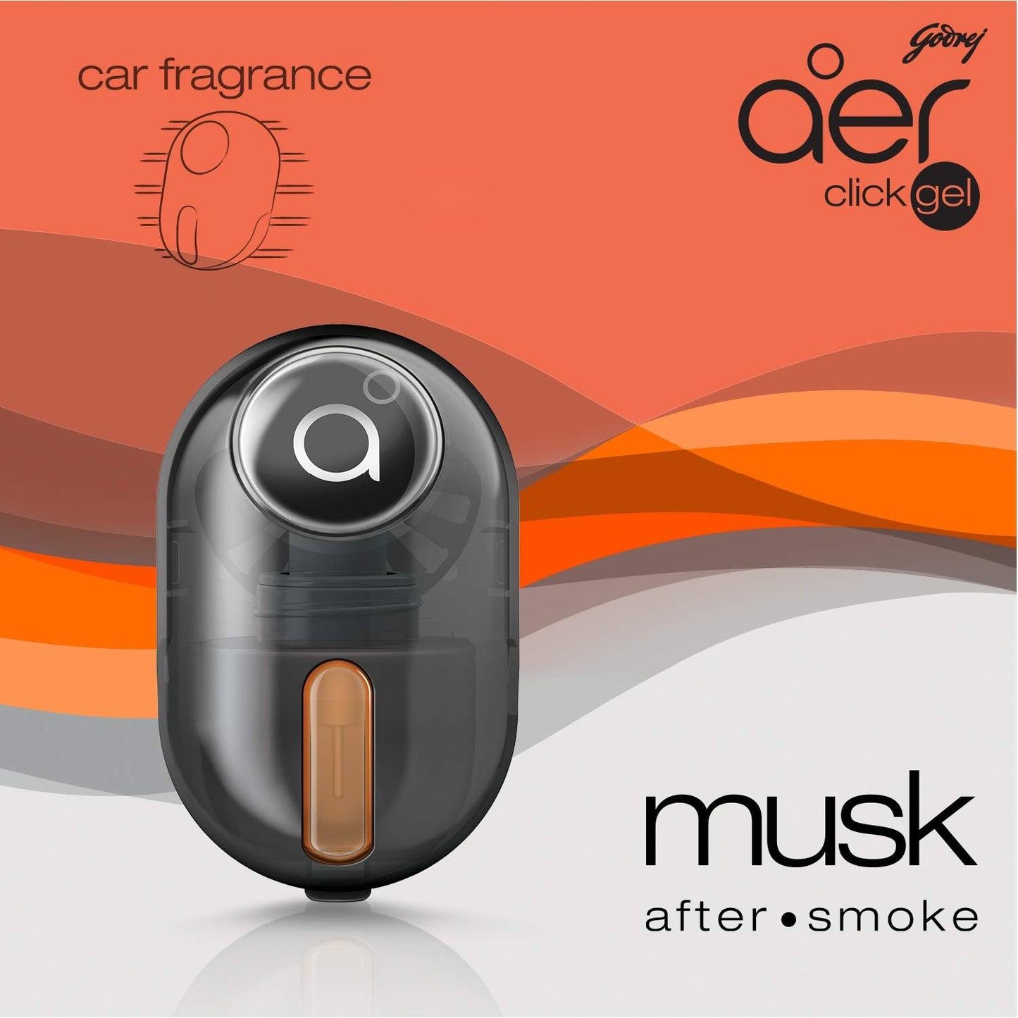 Godrej aer click gel Car Vent Air Freshener Musk After Smoke