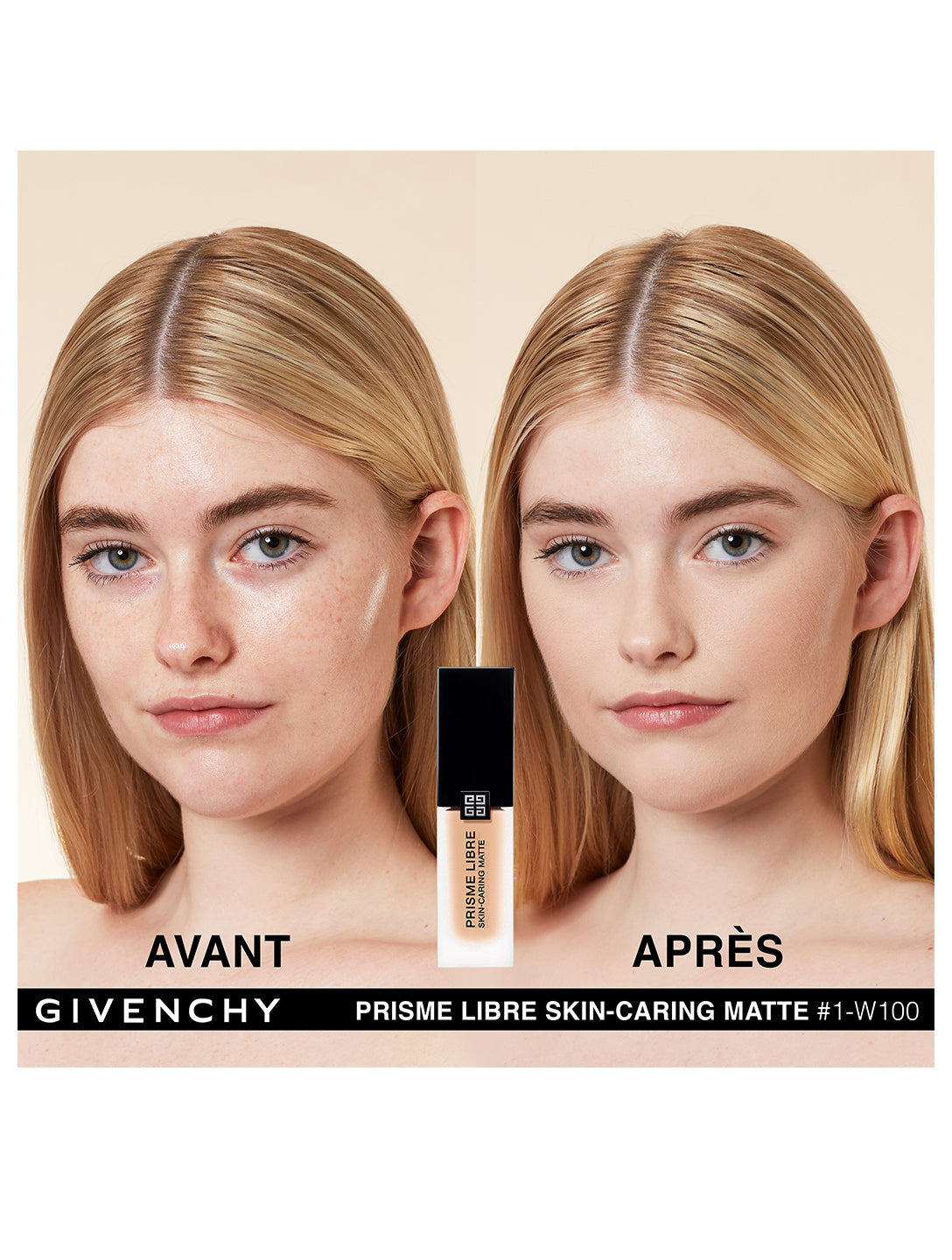 GIVENCHY Prisme Libre Skin-Caring Matte Foundation 1-W100