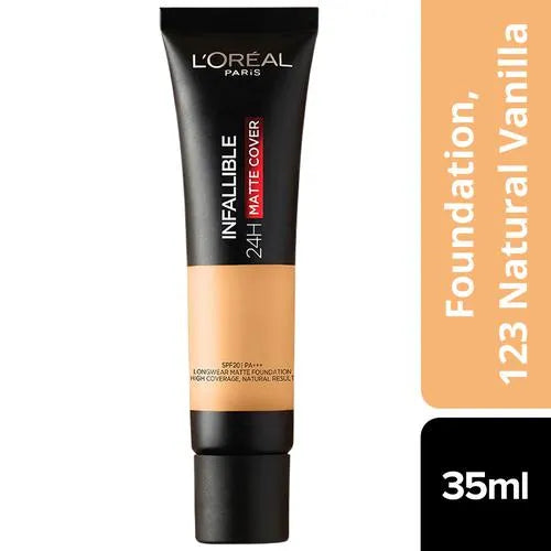Loreal Paris Liquid Foundation - Infallible 24H Matte Cover, 35 ml