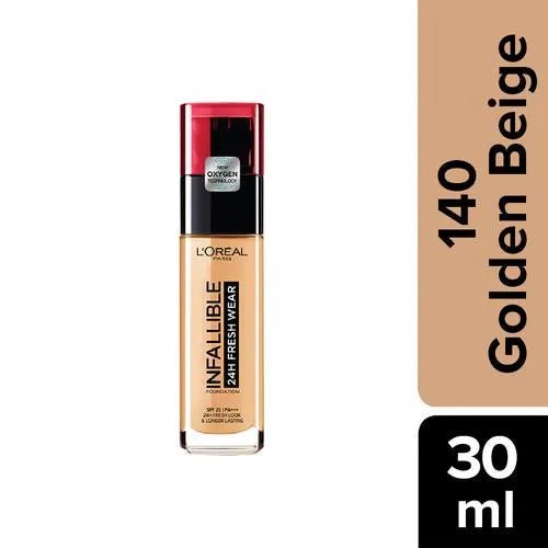 Loreal Paris Infallible 24H Fresh Wear Foundation - SPF 25, Longer Lasting, 30g