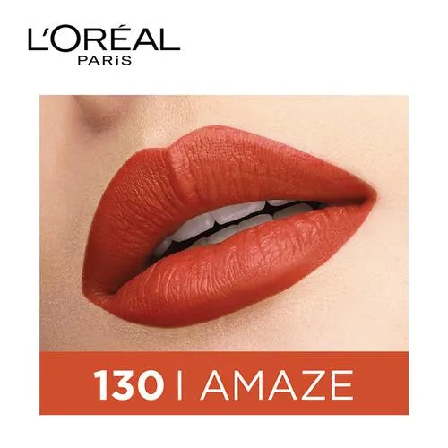Loreal Paris Rouge Signature Matte Liquid Lipstick - Soft-Matte Finish, Super-Lightweight Formula, 7 g 130 I Amaze
