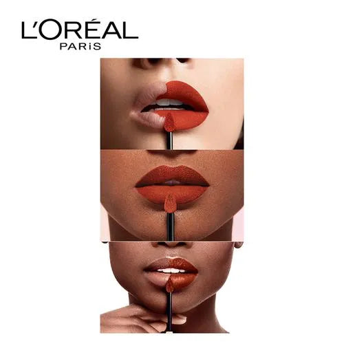 Loreal Paris Rouge Signature Matte Liquid Lipstick - Soft-Matte Finish, Super-Lightweight Formula, 7 g 130 I Amaze