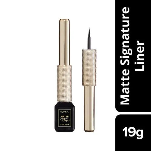 Loreal Paris Matte Signature Eye Liner - Supple Tip, For Smooth Finish, Grip Zone, Waterproof, 24 Hours, 19 g