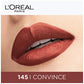 Loreal Paris Rouge Signature Matte Liquid Lipstick - Ultra Light Weight, No Stain, 7 g 145 I Convince