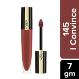 Loreal Paris Rouge Signature Matte Liquid Lipstick - Ultra Light Weight, No Stain, 7 g 145 I Convince