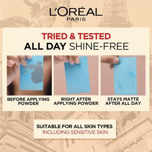 L’Oréal Paris High Coverage Compact Powder, Matte-Finish, Lightweight & Blendable, Compact Face Makeup, With SPF 32 & PA +++, Infallbile 24h Oil Killer  6g