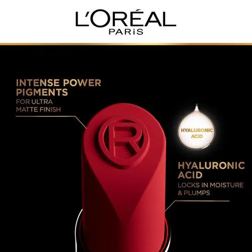 Loreal Paris Color Riche Intense Volume Matte Lipstick - With Hyaluronic Acid, 1.8 g 275 La Terra Attitude