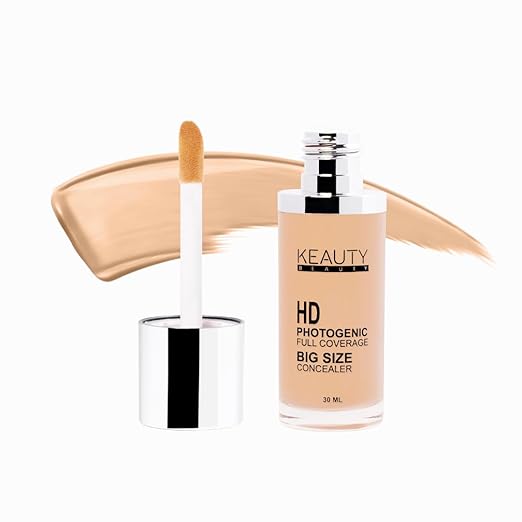 Keauty Beauty HD Photogenic Full Coverage Liquid Concealer For Face Makeup | Easy to Blend Concealer For Dark Circle | Natural Finish | 30ML