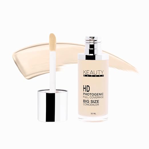 Keauty Beauty HD Photogenic Full Coverage Liquid Concealer For Face Makeup | Easy to Blend Concealer For Dark Circle | Natural Finish | 30ML