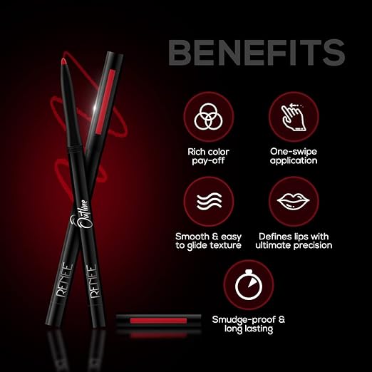 RENEE Outline Lip Liner With Built-in Sharpener 05 Charlotte 0.35gm