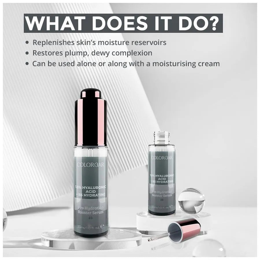 ColorBar Pro Hydration Booster Serum - 1.5% Hyaluronic Acid + B5 Hydrating, 30ml