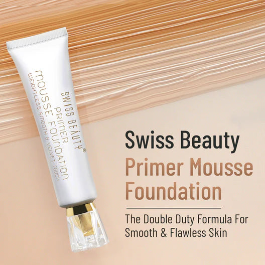 Swiss Beauty Primer Mousse Foundation Weightless Smooth & Velvet Touch Primer 30ml