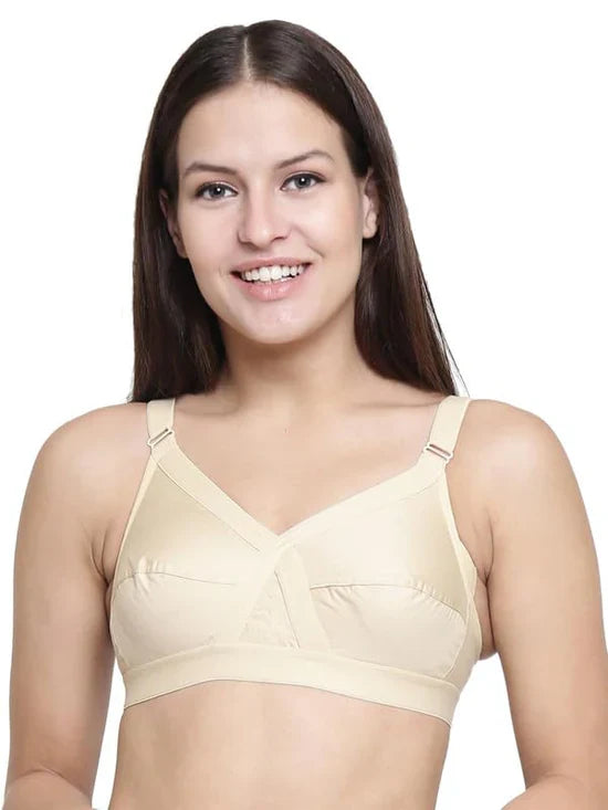 floret Women's Cotton Non-Padded Non-Wired Regular Crossfit Bra