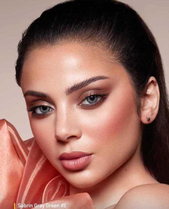 Dahab 10Ea Soft Contact Lenses Lumirere Hazel, Solitaire, Sabrin Gray Green, Sky, Cat Eye SPH  0.00