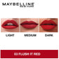Maybelline New York Sensational Liquid Matte Lipstick  03 Flush It Red 7ml