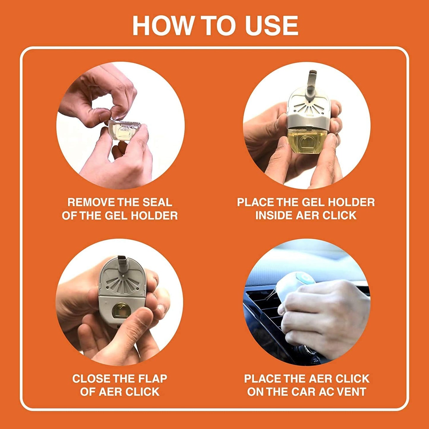 Godrej aer click gel Car Vent Air Freshener Musk After Smoke