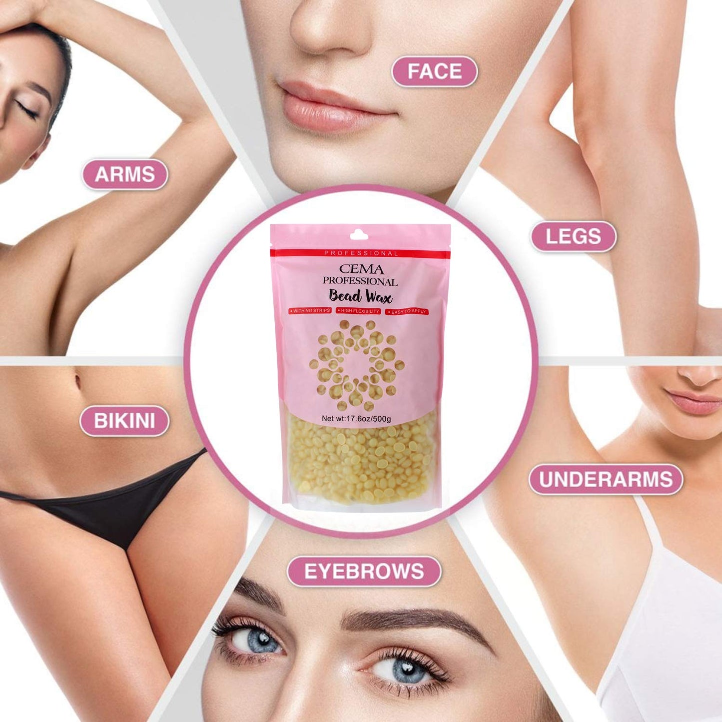 CEMA PROFESSIONAL BEADS WAX (WHITE) 500g