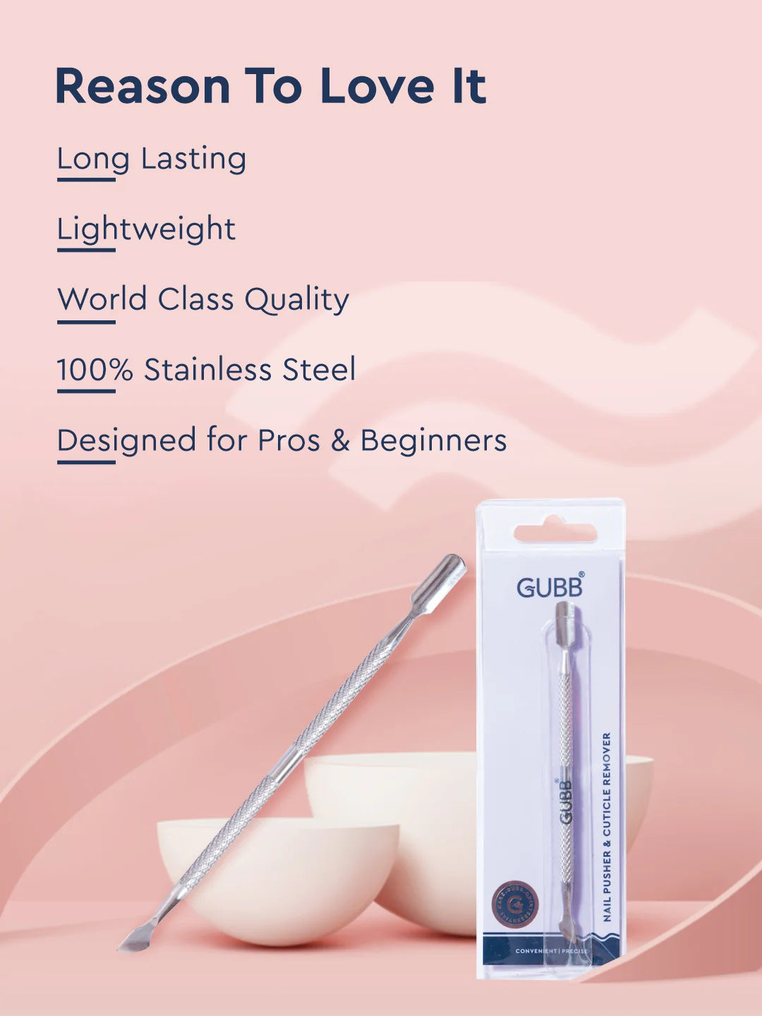 Gubb Nail Pusher and Cuticle Remover