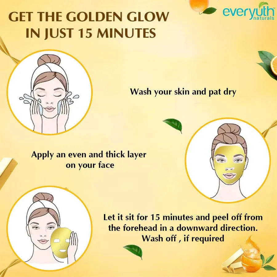 Everyuth Naturals Golden Glow Peel Off Mask 100gm