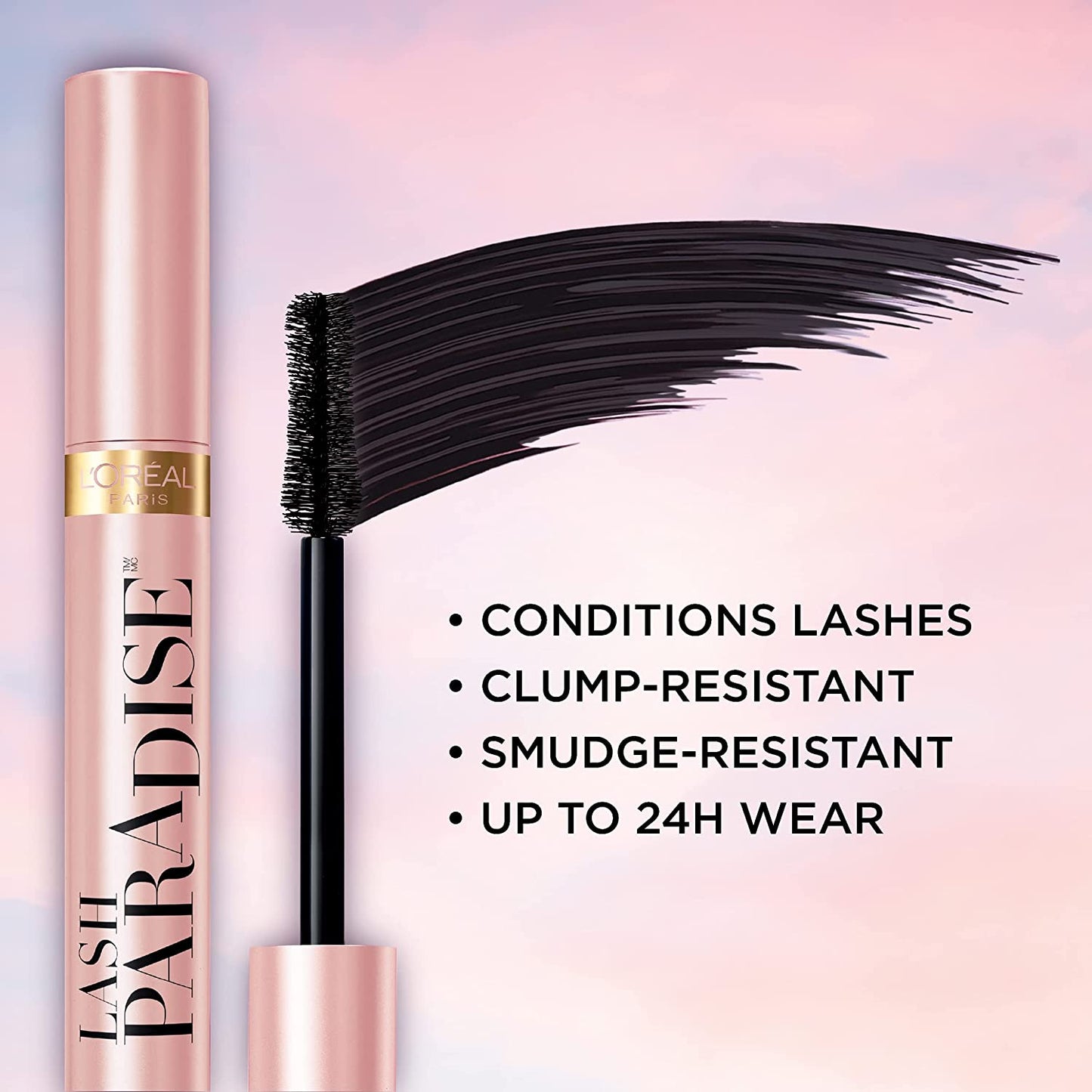 L'Oreal Paris Lash Paradise Mascara, Waterproof 204 Blackest Black 7.6ml