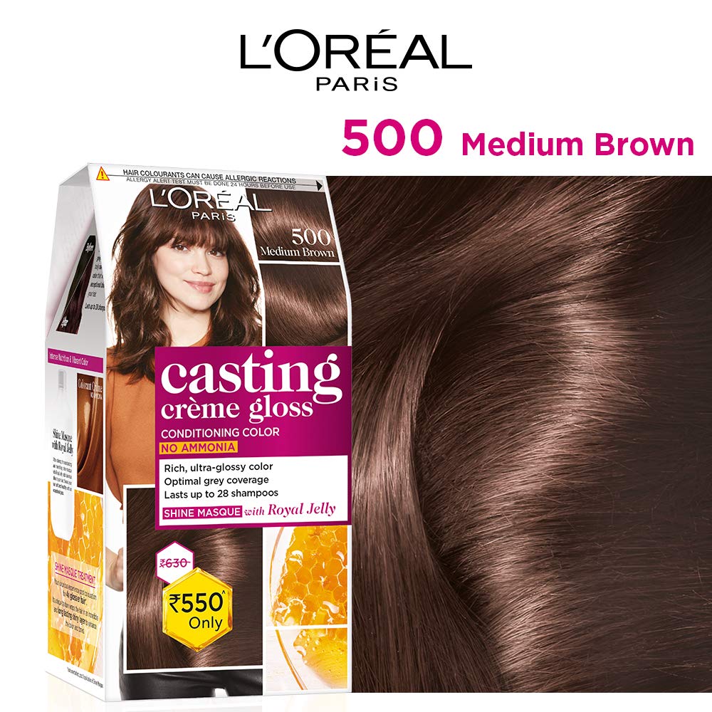 Loreal Paris Casting Creme Gloss Color Medium Brown 87.5g+72ml