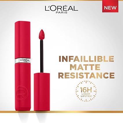 L'Oreal Paris Infallible Matte Resistance Liquid Lipstick, French Kiss 245, 5ml
