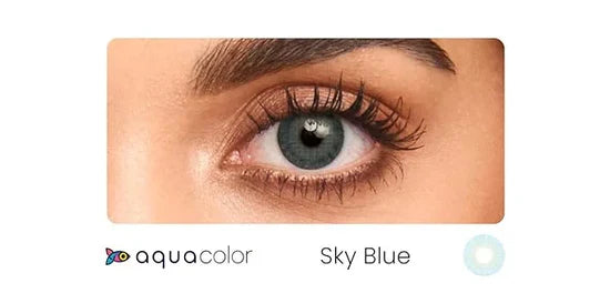 Aqua color Slip On Fashion On 10 lens Pack