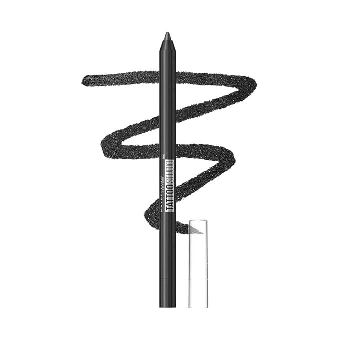 Maybelline New York Tattoo Gel Kajal Color Pencil, Sharpenable Gel Pencil, Matte Finish, Waterproof Gel Pencil, 36H Wear 1.2g